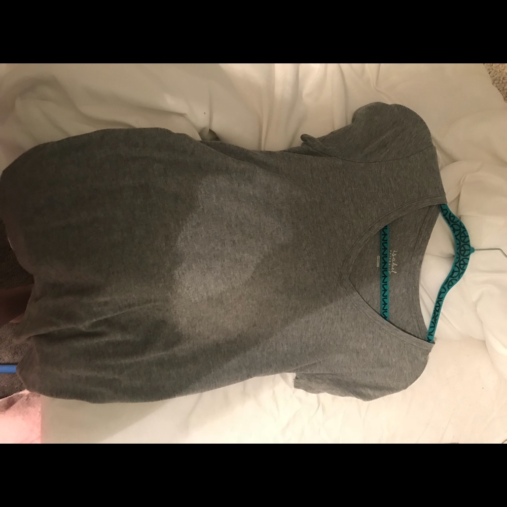 grey maternity v neck